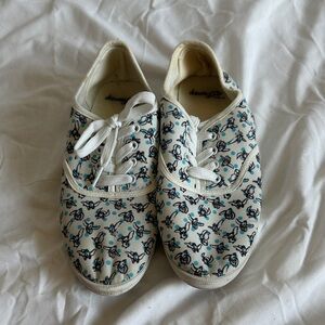 Women’s Dumbo Disney Canvas Shoes - White and Blue